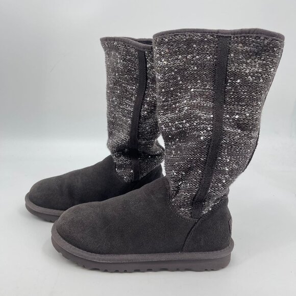 UGG Gray Suede Ankle Boots & Booties | Versatile & Stylish - Picture 4 of 8